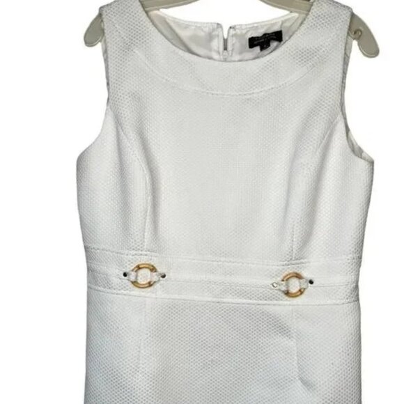 Tahari Arthur S Levine ASL White Dress - Picture 4 of 5